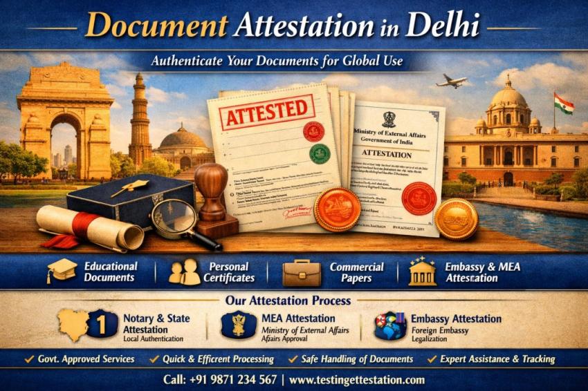 Document Attestation in Delhi - Talent