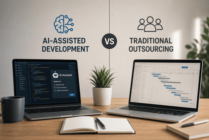 AI-Assisted Development vs Traditional Outsourcing: What Businesses Should Choose?