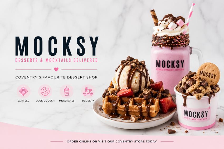 Enjoy Dessert Delivery Coventry for Waffles, Milkshakes & More