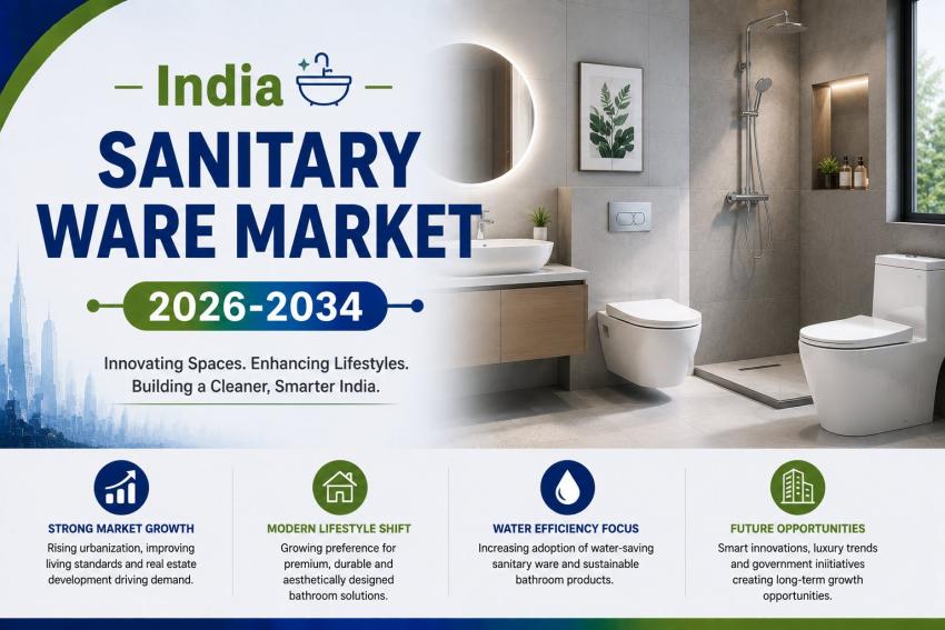 India Sanitary Ware Market 2026–2034: Urbanization Impact, Trends, Demand Outlook & Opportunities