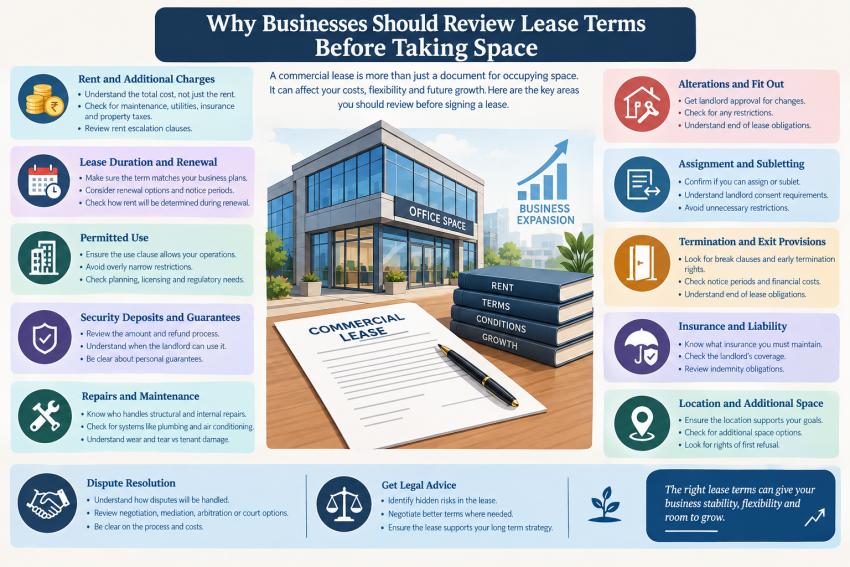 Why Businesses Should Review Lease Terms Before Taking Space