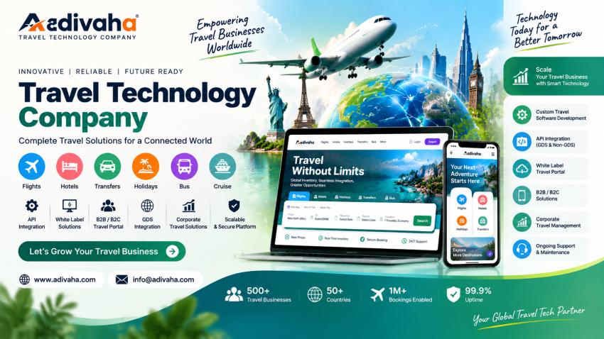 Travel Technology Company: APIs, Platforms, White Label | adivaha