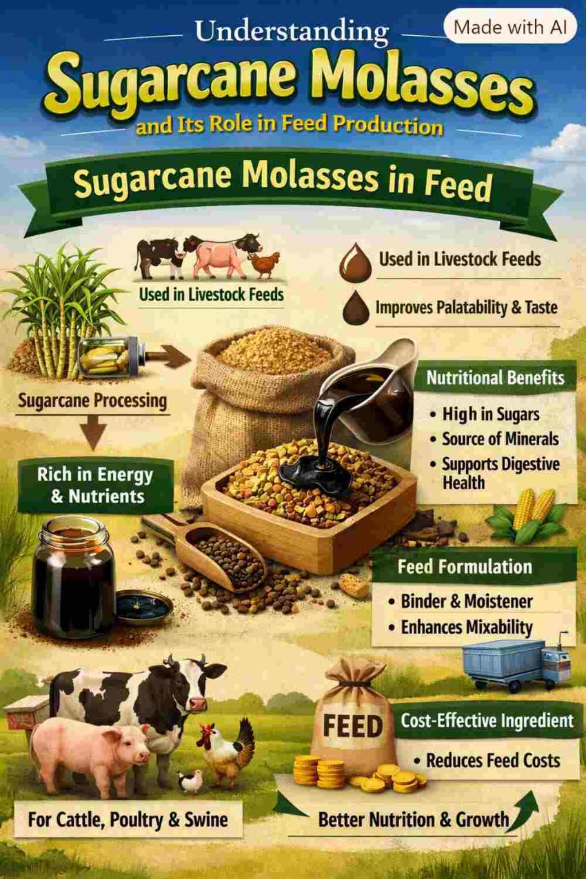 Understanding Sugarcane Molasses and Its Role in Feed Production