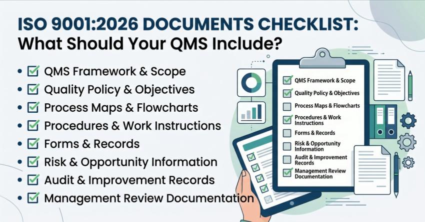 ISO 9001:2026 Documents Checklist: What Should Your QMS Include?