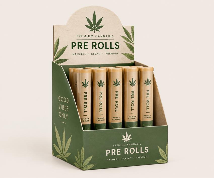 How Custom Pre Roll Display Boxes Boost Dispensary Sales