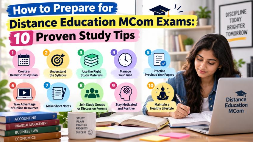 How to Prepare for Distance Education MCom Exams: 10 Proven Study Tips