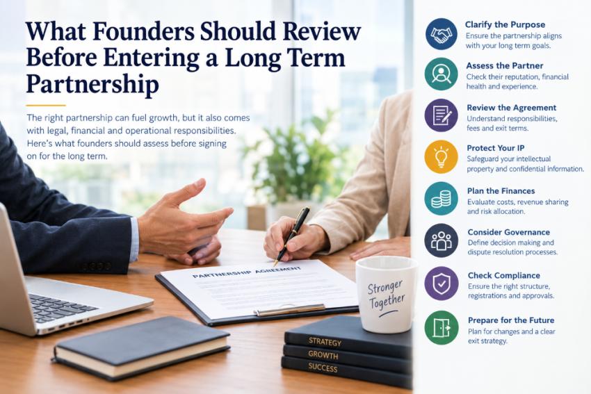 What Founders Should Review Before Entering a Long-Term Partnership