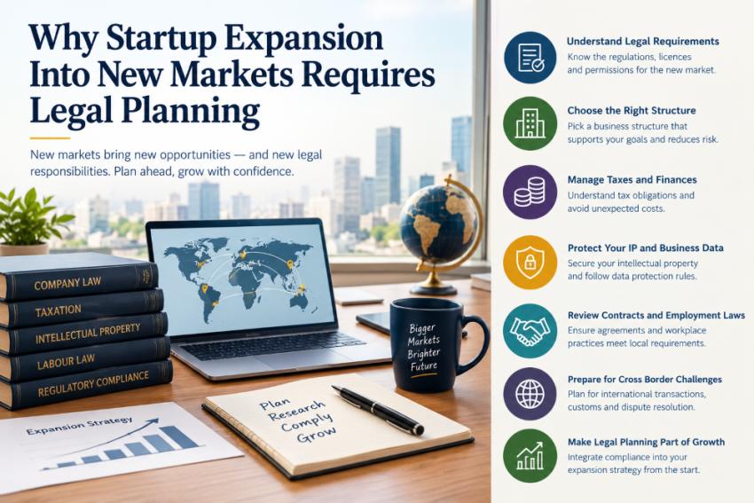 Why Startup Expansion Into New Markets Requires Legal Planning