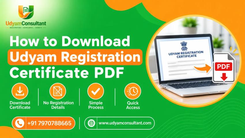 How to Download Udyam Registration Certificate PDF Without Registration Details?